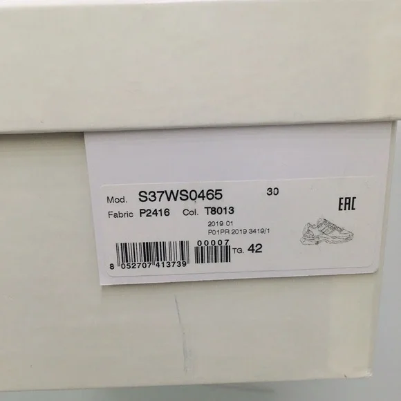 Maison Margiela Low Top Sneakers S37WS0465 Men’s Size EU 42 M
